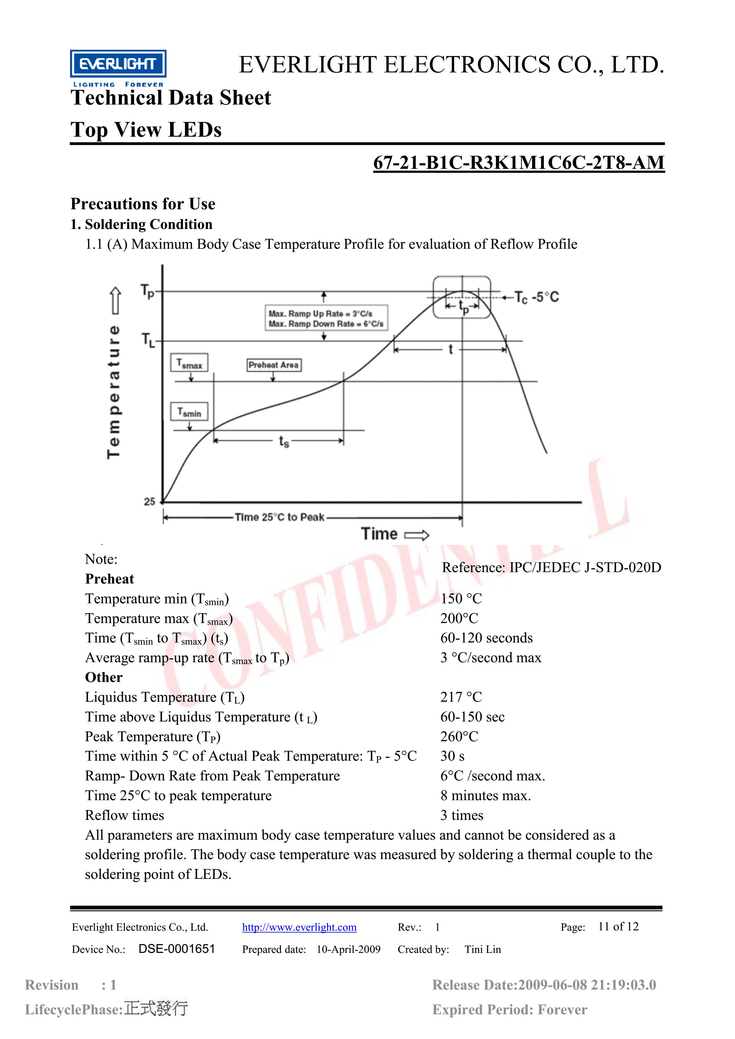 亿光贴片3528汽车专用灯珠67-21-B1C-R3K1M1C6C-2T8-AM蓝光规格书PDF（数据表）